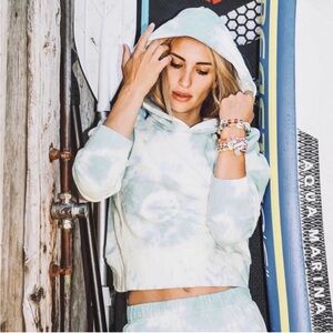 DANNIJO Blue Tie-Dye Hoodie